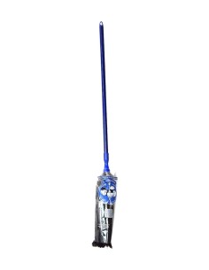 Plumero de avestruz Koronis nº 5 con mango extensible azul