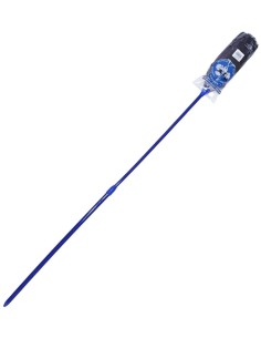 Plumero de avestruz Koronis nº 5 con mango extensible azul 2