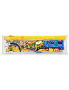Neceser dental infantil Foramen Junior transparente con cremallera