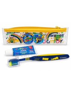 Neceser dental infantil Foramen Junior transparente con cremallera 2