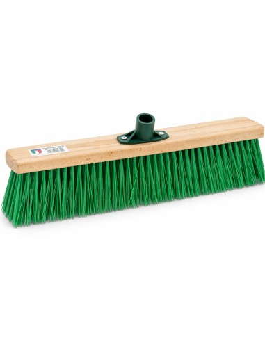 Escoba barrendero de madera con fibras extrafuertes de 85 mm