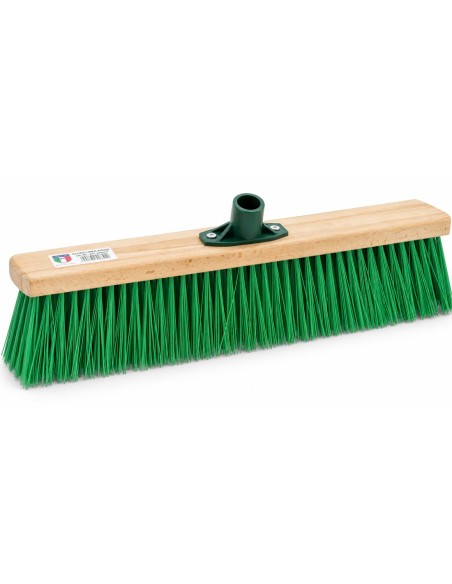 Escoba barrendero de madera con fibras extrafuertes de 85 mm
