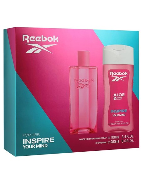 Estuche Reebok Inspire Your Mind para mujer con colonia y gel de ducha
