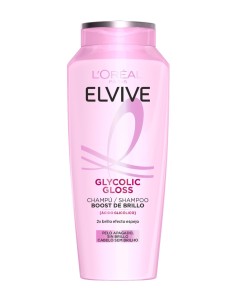 Botella rosa de champú LOréal Paris Elvive Glycolic Gloss de 300 ml