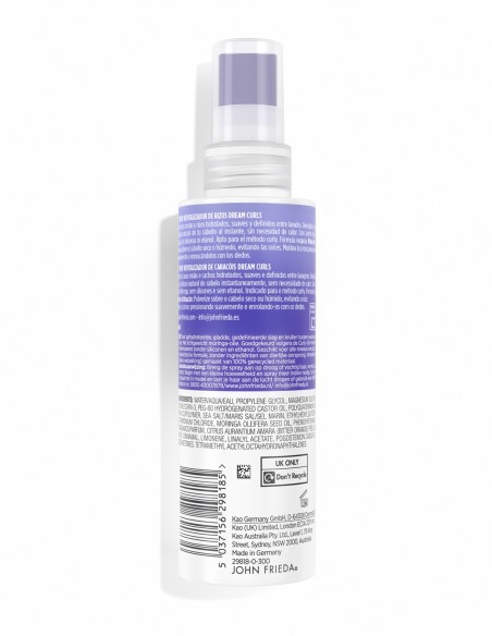 Parte posterior del spray John Frieda Dream Curls de 150 ml