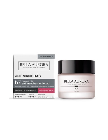 Crema antimanchas antiedad Bella Aurora b7 para piel normal-seca