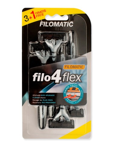 Pack Filomatic Filo 4 Flex 3+1 maquinillas desechables