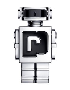 Frasco plateado y negro de Paco Rabanne Phantom Eau de Toilette 100 ml