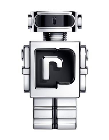 Frasco plateado y negro de Paco Rabanne Phantom Eau de Toilette 100 ml