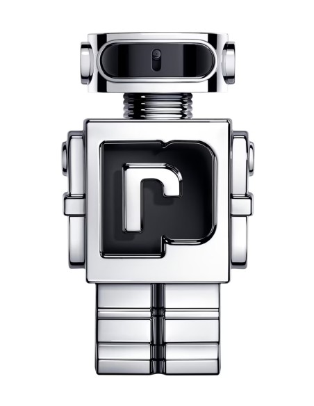 Frasco plateado y negro de Paco Rabanne Phantom Eau de Toilette 100 ml