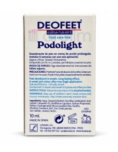Deofeet Podolight desodorante de pies en crema de acción prolongada, 10 ml 2