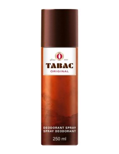 Tabac Original desodorante spray 250 ml en envase marrón con etiqueta blanca