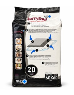 Parte posterior de JerryDog con las capas absorbentes, el carbón activo y la base impermeable 2
