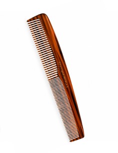 Peine Khrammem de acetato de celulosa de 17,5 cm con acabado marrón efecto carey 2