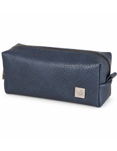 Neceser de caballero La Walkiria R.20277 azul oscuro con cierre de cremallera