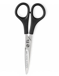Tijera Eurostil para cortar el cabello en funda transparente 2