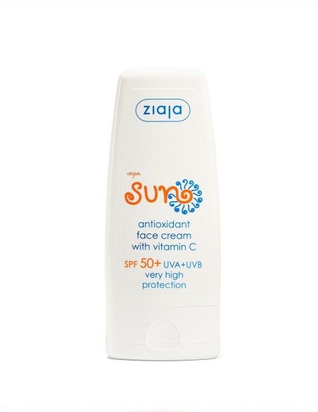 Ziaja Sun crema facial antioxidante con vitamina C SPF 50+ de 50 ml
