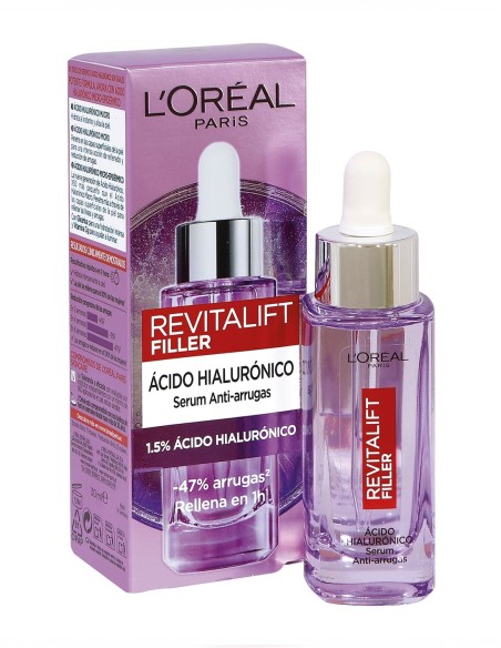 LOréal Paris Revitalift Filler sérum antiarrugas con ácido hialurónico de 30 ml