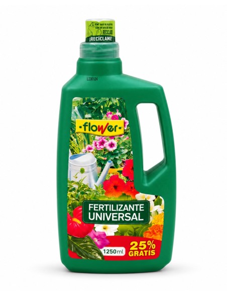 Flower Fertilizante Líquido Universal 1250 ml Nutrición Completa