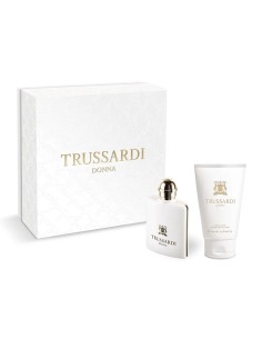 Estuche Trussardi Donna blanco y dorado con perfume Eau de Parfum de 50 ml y loción corporal de 100 ml
