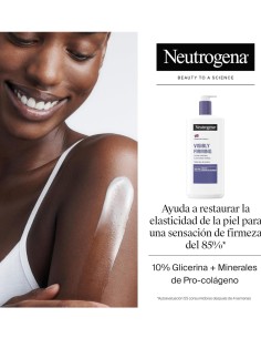 Neutrogena loción corporal Elasticidad Intensa 750 ml, botella blanca con dosificador y detalles violetas 2