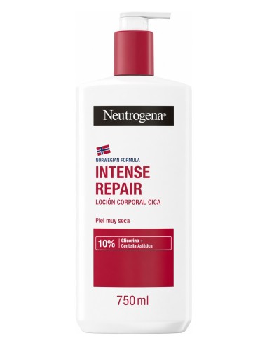 Neutrogena Fórmula Noruega loción corporal Reparación Intensa Cica para piel muy seca 750 ml