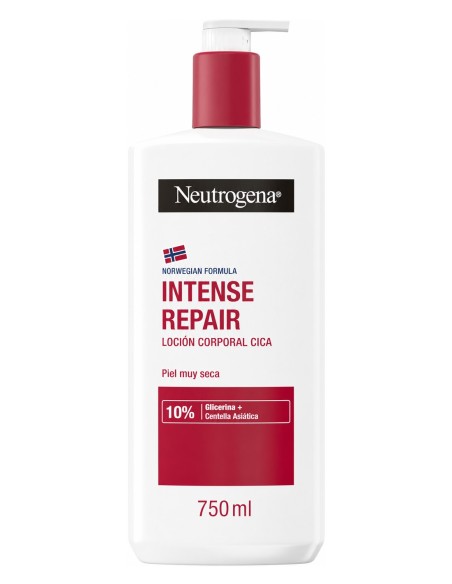 Neutrogena Fórmula Noruega loción corporal Reparación Intensa Cica para piel muy seca 750 ml
