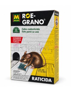 ROE-GRANO de Massó, raticida en grano de cereal en envase de 150 g