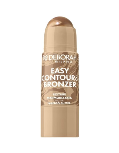 Stick Easy Contour & Bronzer Deborah Milano con envase de diseño marmoleado