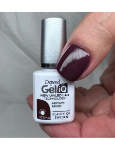 Esmalte Depend Gel iQ Mixtape Mood en frasco blanco con tapón plateado 2