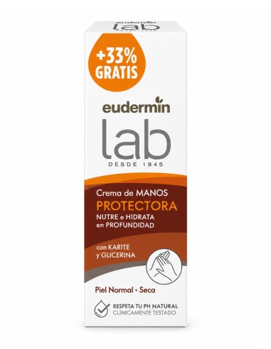 Eudermin Caja Crema de Manos Protectora con karité y glicerina 75 ml más 25 ml gratis
