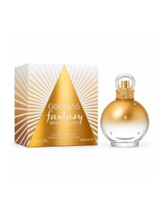 Frasco de Goddess Fantasy con degradado dorado, detalles brillantes y tapón circular 2