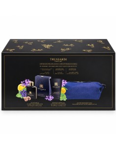 Estuche Trussardi Uomo con EDT de 100 ml, champú y gel de ducha de 100 ml y neceser azul 2