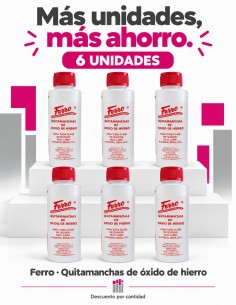 Ferrokit quitamanchas de óxido profesional en botella de 250 ml 2