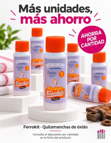 Ferrokit quitamanchas de óxido profesional 50 ml