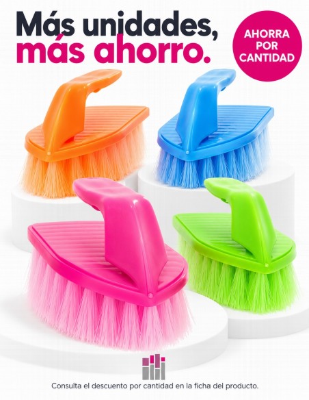 Promoción cepillo de fregar tipo plancha.