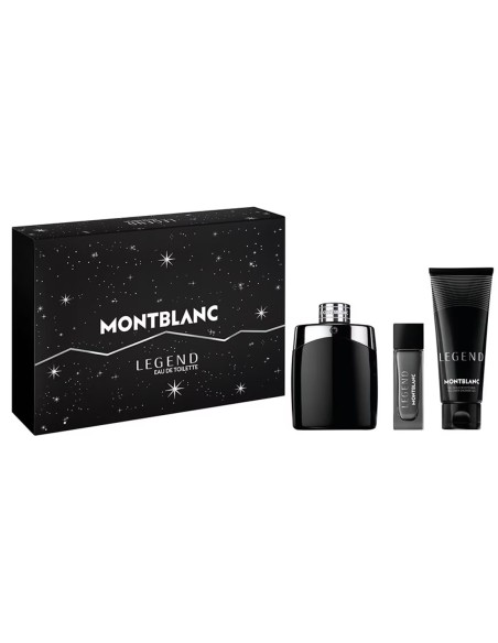 Estuche Montblanc Legend Eau de Toilette con perfume 100 ml, vaporizador 15 ml y gel de ducha 100 ml