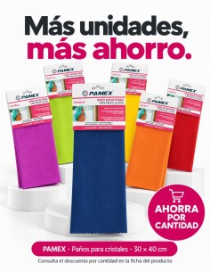 Bayeta especial para vidrio sin dejar marcas. 2