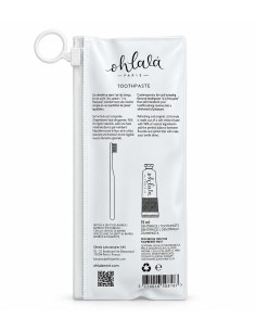 Kit de viaje Ohlalá con cepillo de bambú y pasta de frambuesa y menta de 15 ml en estuche 2