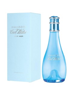 Davidoff Cool Water For Her Eau de Toilette 100 ml con frasco azul y caja