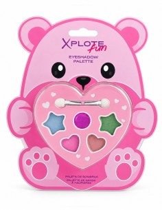 Set Xplote Lovely Bear con cuatro sombras de ojos y un brillo labial