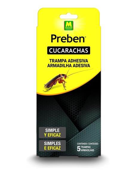 Massó Preben trampa adhesiva para cucarachas en envase de cinco unidades