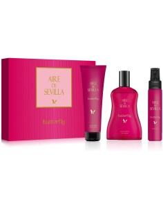 Estuche Aire de Sevilla Butterfly con eau de toilette de 150 ml, gel de 100 ml y body mist de 50 ml