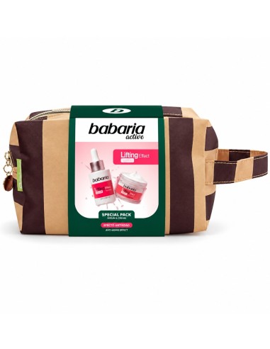 Neceser Babaria Lifting Effect de rayas con sérum facial de 30 ml y crema de 50 ml