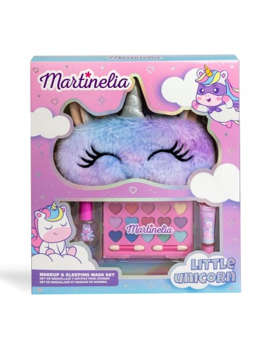 Set Martinelia Little Unicorn con antifaz de unicornio, paleta de sombras, esmalte y brillo labial