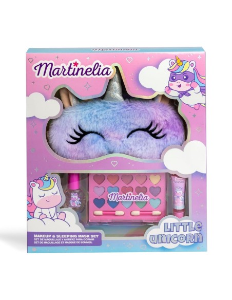 Set Martinelia Little Unicorn con antifaz de unicornio, paleta de sombras, esmalte y brillo labial