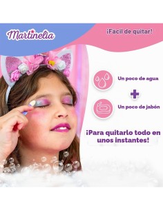 Set Martinelia Little Unicorn con antifaz de unicornio, paleta de sombras, esmalte y brillo labial 2