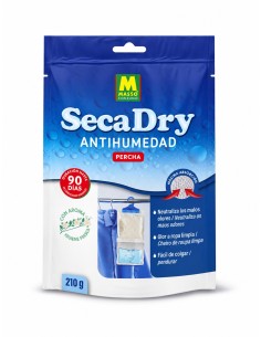 SecaDry percha antihumedad para armarios de 210 g con aroma a ropa limpia de Massó