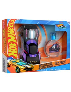 Hot Wheels Lets Race set infantil con colonia de 50 ml y gel y champú de 300 ml en envase de coche