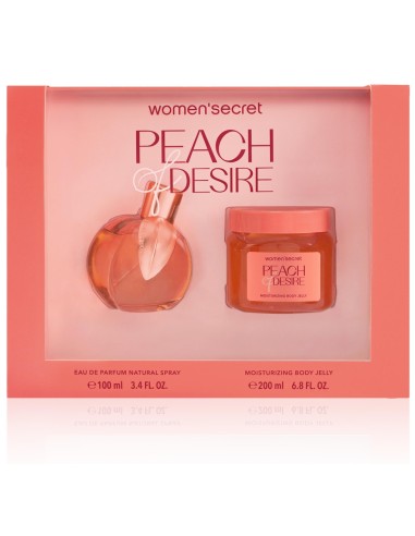 Womensecret Peach Desire estuche con Eau de Parfum de 100 ml y Body Jelly hidratante de 200 ml